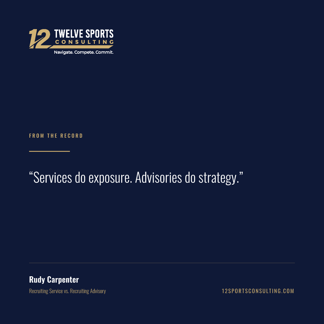 Quote card: Services do exposure. Advisories do strategy.