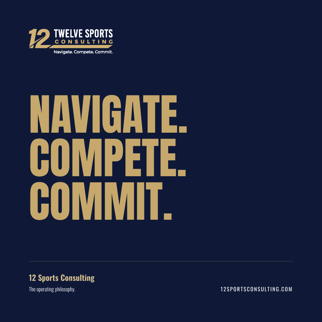 Quote card: Navigate. Compete. Commit.